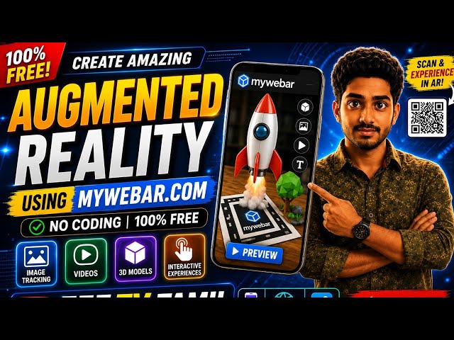 Free Augmented Reality Creation Using MyWebAR.com | Create AR Without Coding | Tamil Tutorial