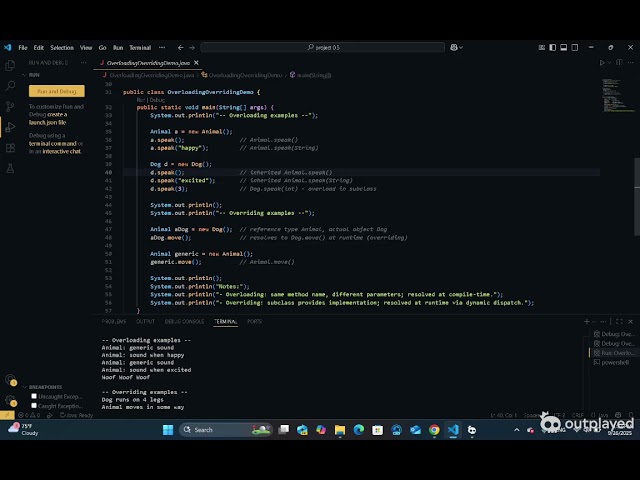 Overriding vs Overloading (Java)