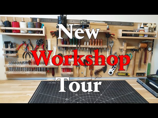 New Workshop Tour: See My Leatherworking Setup and Tools for Crafting Success! Shop Tour 2023