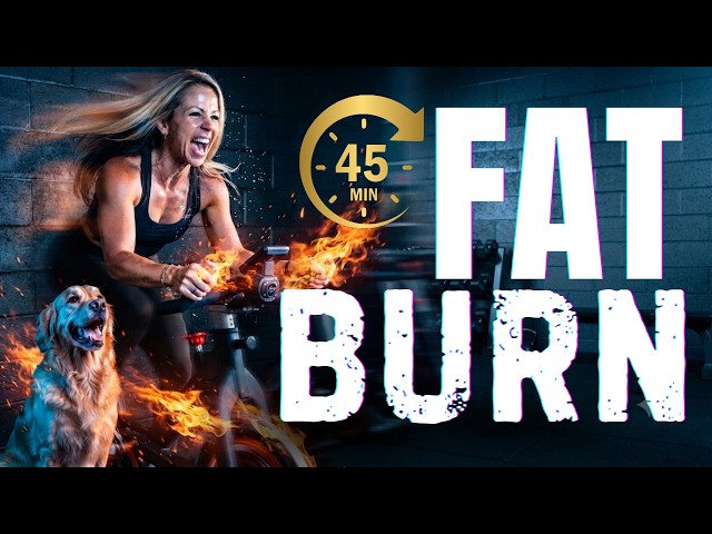 🔥 45-Min Spinning Class at Home! | Tabata + Heavy Climbs | FAT BURN RIDE!