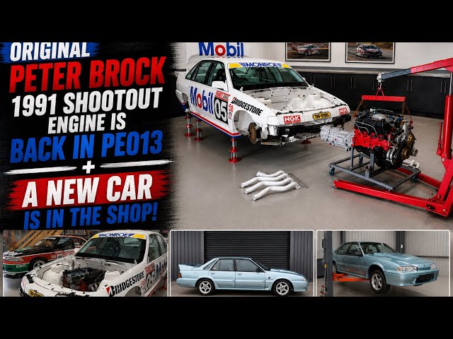 Episode 95: Original Peter Brock 1991 Shootout Engine is back in PE013 + a new car is in the shop!