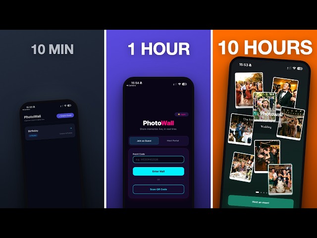 I Built the Same App in 10 MIN vs 1 HOUR vs 10 HOURS
