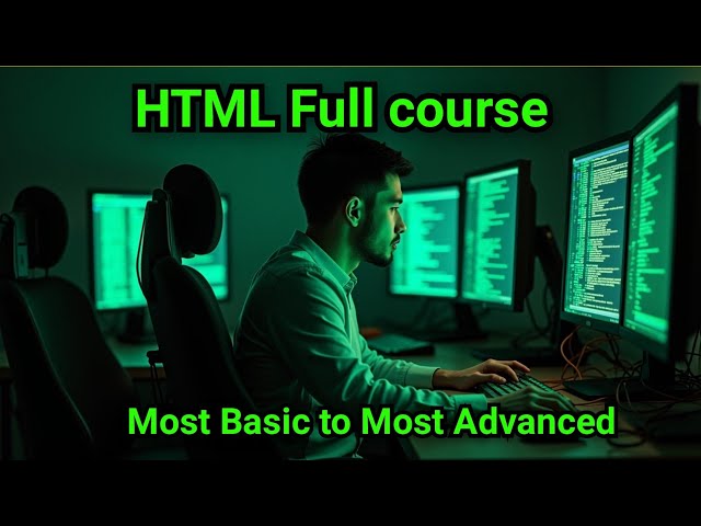 HTML 5 course Part 1 - Introductions, syntax, Frontend - Backend, Notepad vs VS code 