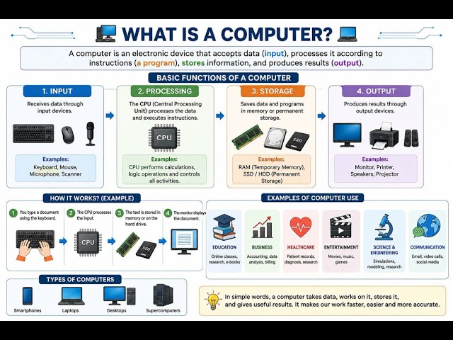 Learn Computer Fundamentals from Scratch | Basic Computer Knowledge