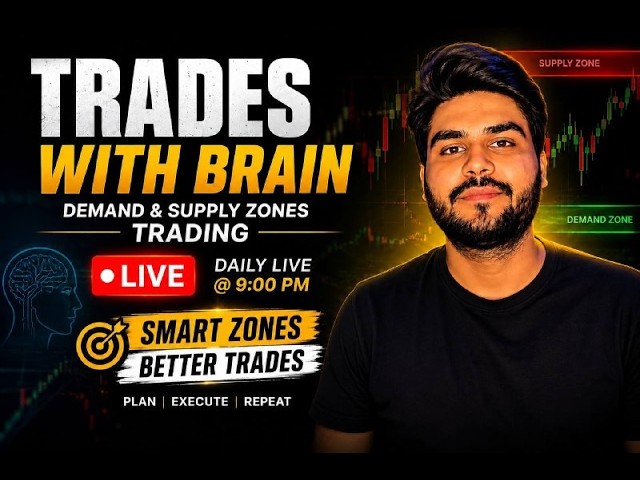 LIVE NIFTY &  SENSEX TRADING 🔴|DEMAND SUPPLY ZONES  TRADING SETUP l #livetrading|@tradeswithbrain