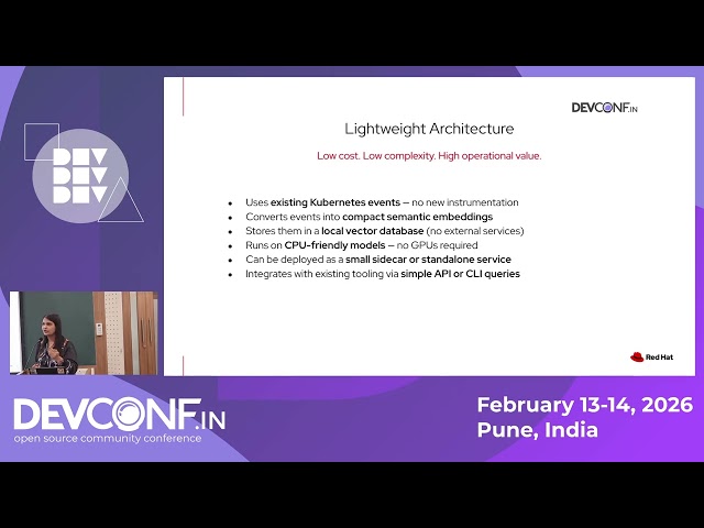 What Did My Cluster Just Do? Event Intelligence with LightRAG - DevConf.IN 2026