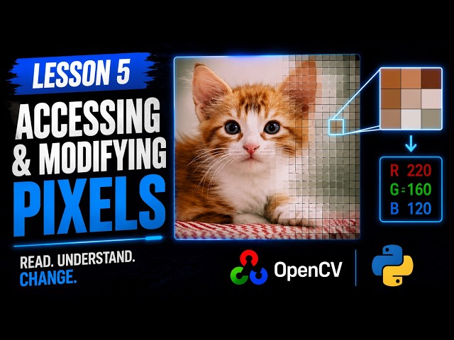 #5 Accessing & Modifying Pixels | Python for Computer Vision