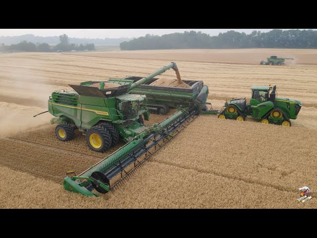 Wheat Harvest 2023 at Crossroad Farms in Indiana