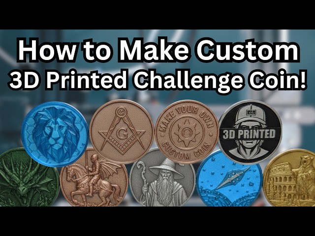 How to Make a Custom Challenge Coin (FREE MakerWorld Template)