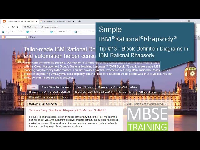 Rational Rhapsody Tip #73 - Block Definition Diagrams in Rational Rhapsody (Simple)