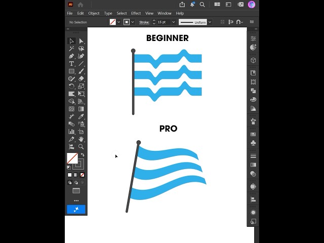 Adobe Illustrator 2026 Tips – How to Create a Flag Shape like a PRO #ducthangds