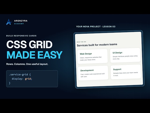 CSS Grid for Beginners: Build a Responsive Card Layout