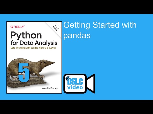 Python for Data Analysis: Getting Started with pandas (py4da01 5)