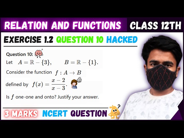 Question 10 Exercise 1.2 Class 12th | Chapter 1 Relations and Functions | NCERT Class 12 Maths