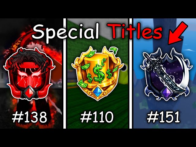How To Get EVERY SPECIAL Titles in Blox Fruits (Complete Guide)