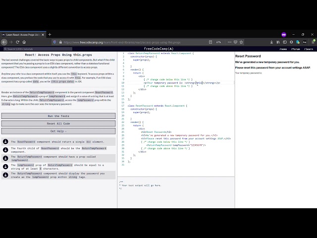 React: Access Props Using this.props- FreeCodeCamp.org (Day-6)