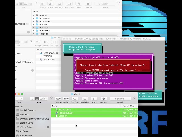 How to Install Floppy Disks with DosBox (Mac)