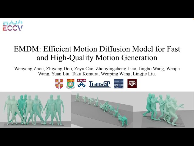 [ECCV2024] Efficient Motion Diffusion Model for Fast, High-Quality Human Motion Generation.