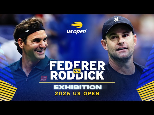Roger Federer vs. Andy Roddick Full Match | Exhibition |  2026 US Open