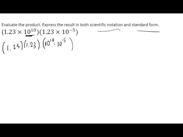 Product using Scientific Notation