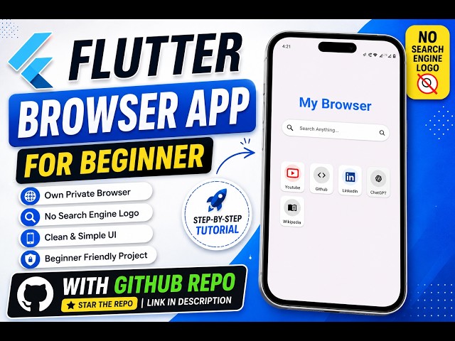 I Built My Own Browser App Using Flutter | Complete Project + GitHub Repo