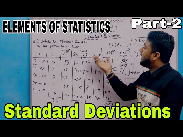 Standard Deviation l Elements of Statistics l l BCA-3rd Semester l 15 Marks l Part-2 l Exam Notic...