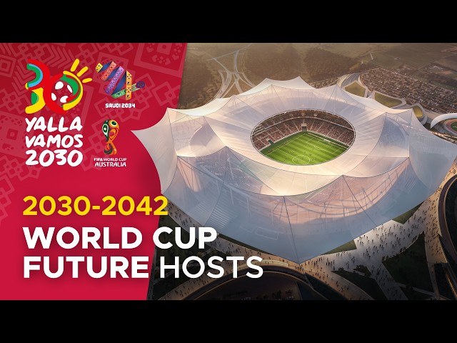 🌏🏆 NEXT FIFA WORLD CUP HOST: 2030, 2034, 2038, 2042