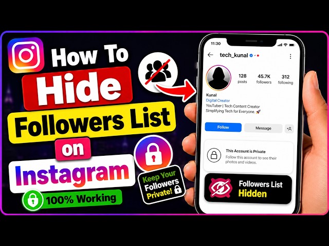 How To Hide Followers List on Instagram