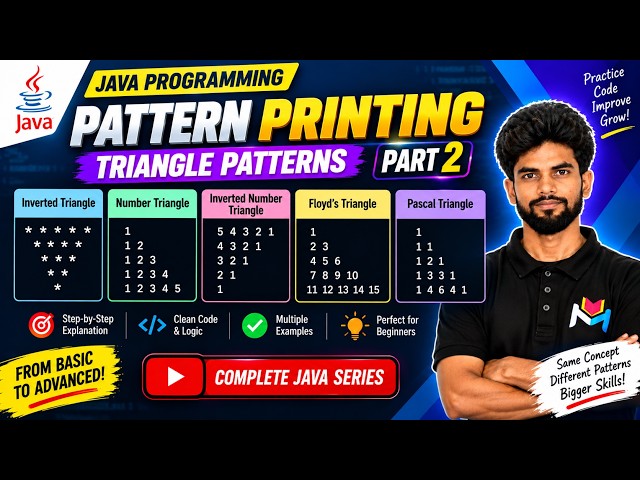 Pattern Printing in Java - Part 2 | Nested Loop | Master Java Looping | Pattern In Java