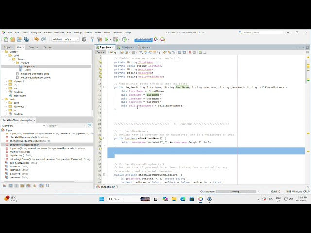 chatbot project