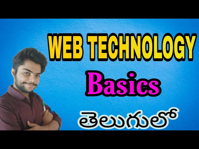 Web Technology basics in Telugu || introduction to Web technology.