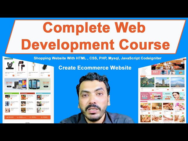 Complete Web Development Course Ecommerce Website | HTML , CSS, PHP, CodeIgniter | Urdu & Hindi