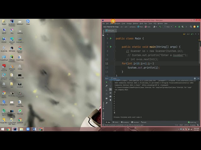 Java tutorial: For loop
