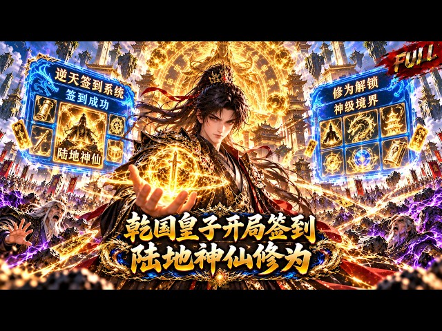 💥超燃系统爽漫！十年质子被全朝视为废物，谁知他身怀逆天签到系统，开局便是陆地神仙！太子还敢派高手截杀？翻手镇压幽冥二老，昔日废物竟是战力天花板！#系统 #动漫#国漫#热血 #修仙#系统觉醒
