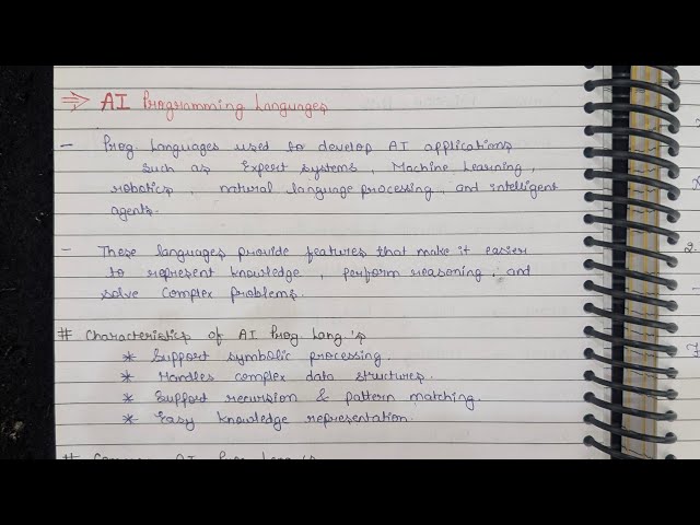 AI Lec 15 || AI Programming Languages ~ LISP, PROLOG, Python, Java etc | Book_&_talks