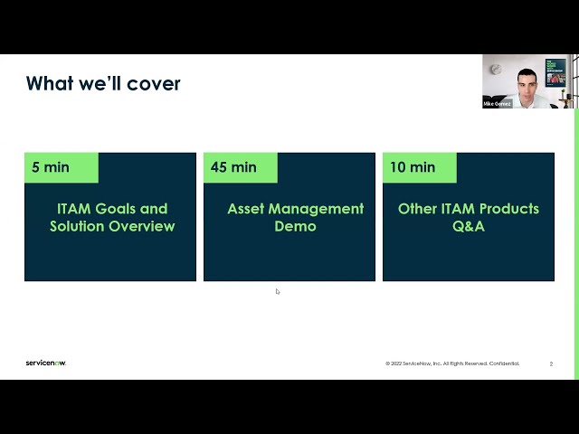ITAM Talks Session 1 – Overview of ServiceNow ITSM + Asset Management