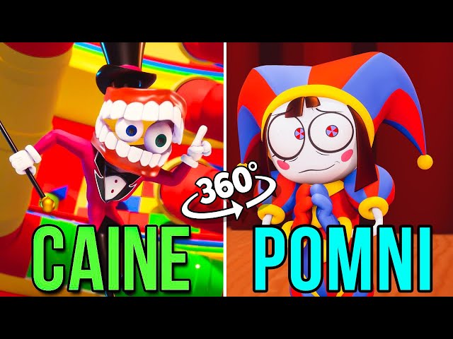 360º VR The Amazing Digital Circus Caine VS Pomni | Side by Side Comparison