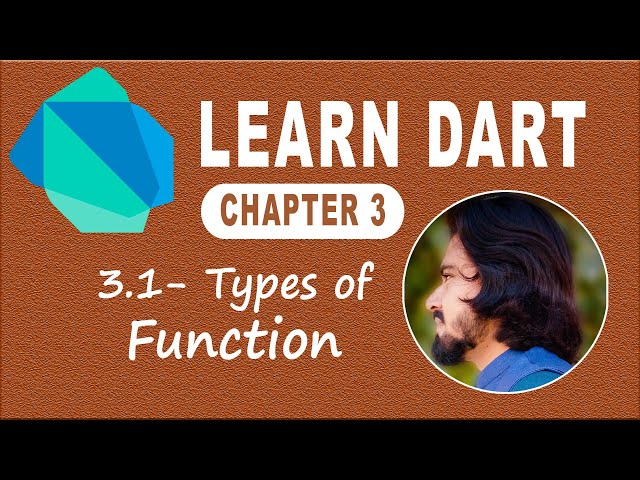 3.1 Types of Function in Dart Programming Language | Functions | Learn Dart Language | Dart Course