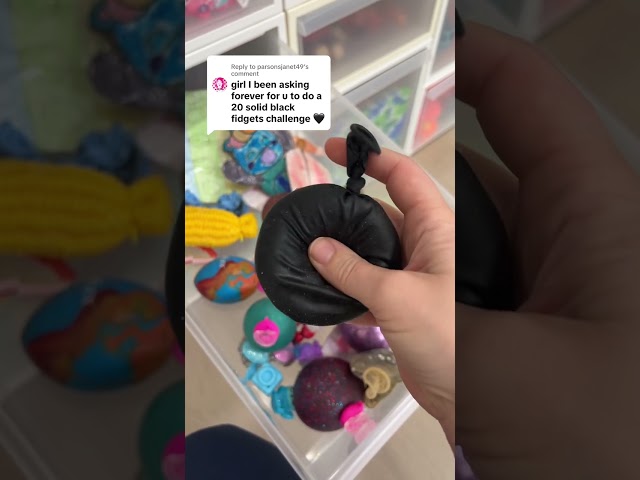 20 SOLID BLACK Fidget Challenge! 🖤 @MrsBench