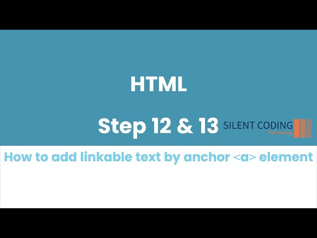 How to add linkable text by anchor element I HTML Step 12 & 13 FreeCodeCamp