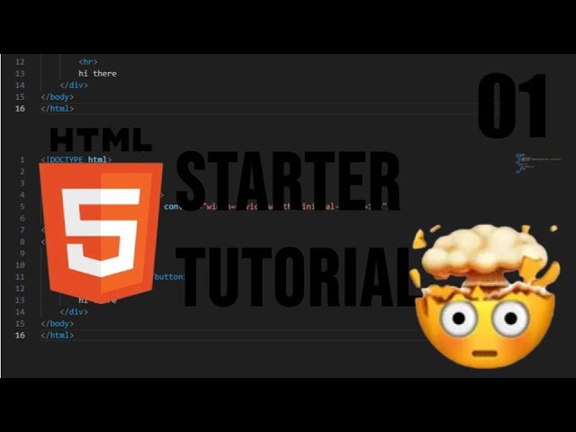 How to do HTML - very beginner tutorial