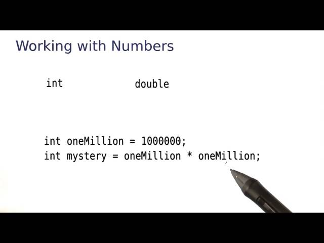 Working with Numbers - Intro to Java Programming