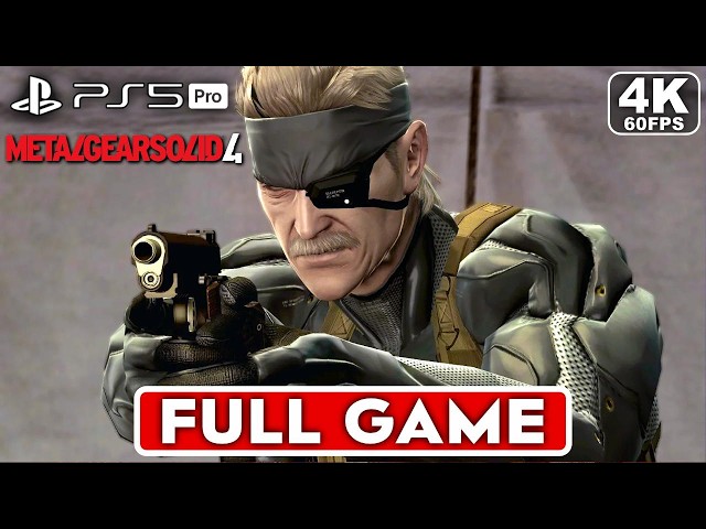 METAL GEAR SOLID 4 Gameplay Walkthrough FULL GAME [4K 60FPS PS5] - No Commentary
