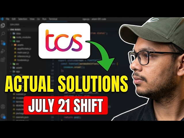 Actual TCS NQT Coding Questions Solution | July 21st Shift | Complete Set | TCS Coding Solutions