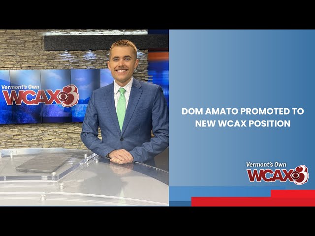 Dom Amato promoted to new WCAX position