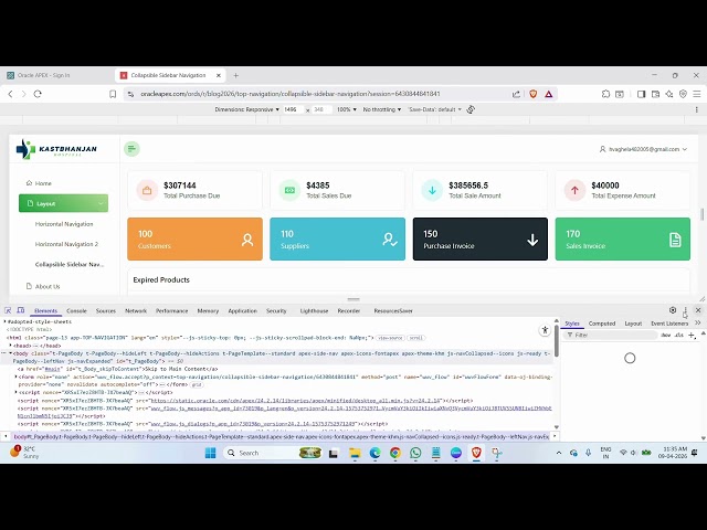 Modern Navigation Layouts in Oracle Apex 