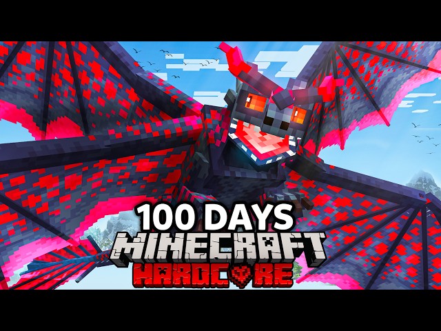 I Spent 100 Days in HYBRID ONLY HOW TO TRAIN YOUR DRAGON in Minecraft!
