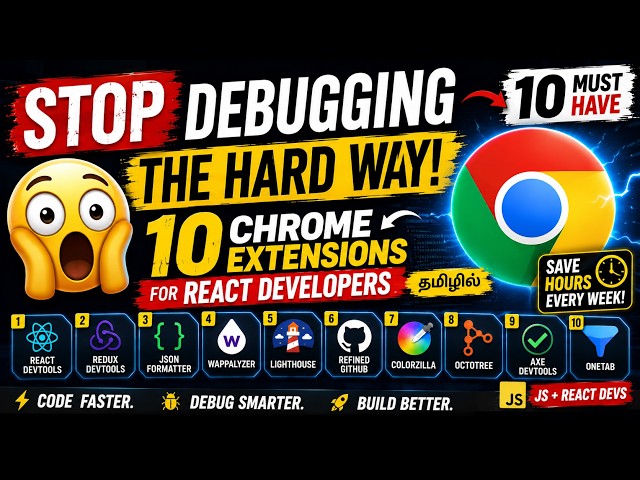 I Tested 50 Chrome Extensions… Only These 10 Survived! (JS & React) [தமிழில்]