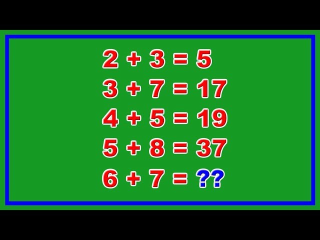Math Puzzles With Answers Only Genius Can Answer