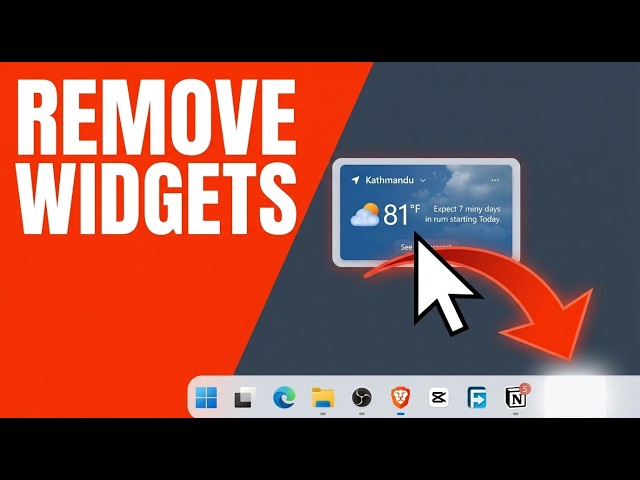 How to Turn Off Widgets in Windows 11 (Save RAM & CPU)